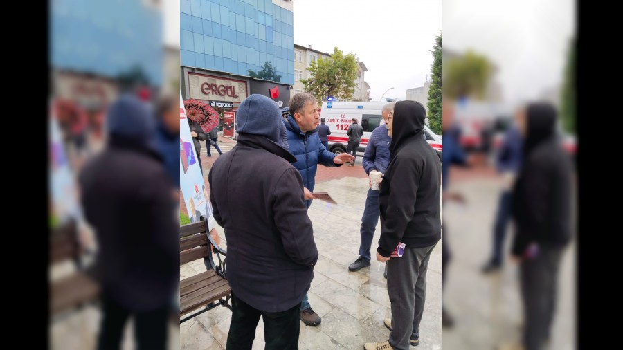 BTP Safranbolu'da stand çalışması yaptı sıcak çorba ikram etti