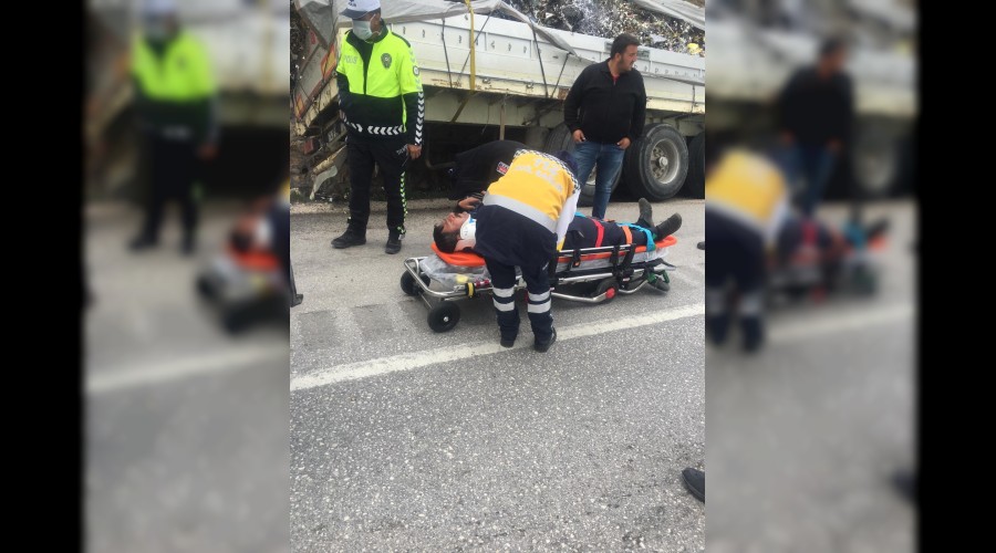 Freni patlayan Tır'ı durdurmayı başardı