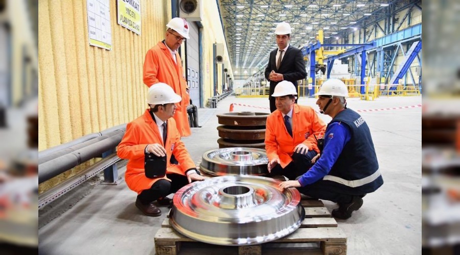 TÜDEMSAŞ tren tekeri için KARDEMİR’de inceleme yaptı