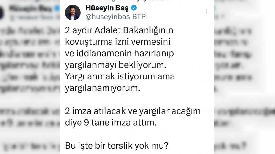 Hüseyin Baş’tan yargı sistemine dair dikkat çekici çıkış!