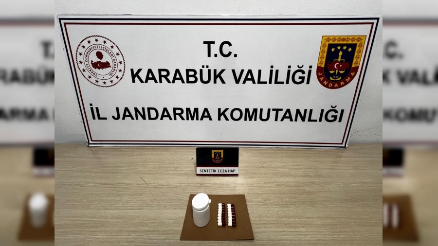 Karabk'te sentetik ecza operasyonu: 2 gzalt