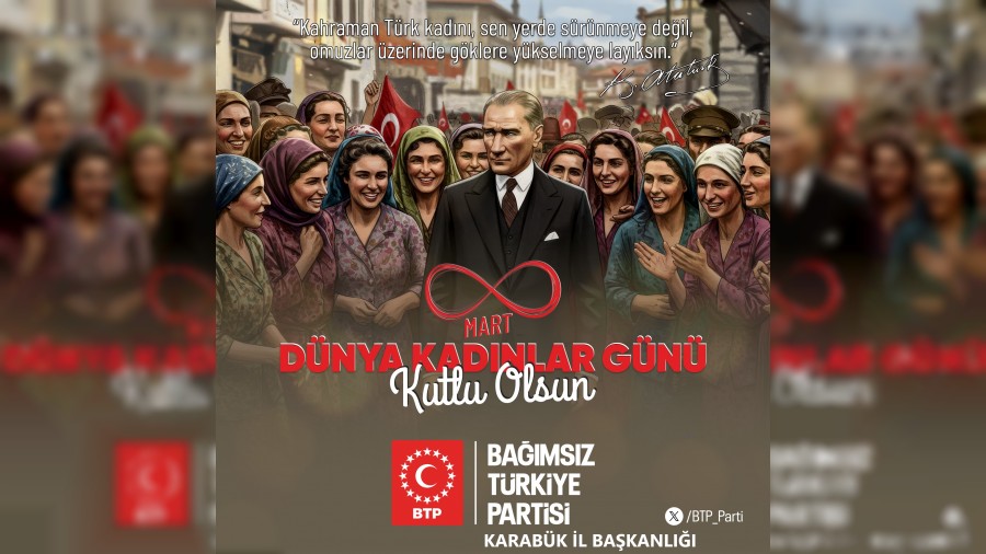 BTP Karabk l Bakanlndan '8 Mart Dnya Kadnlar Gn' paylam