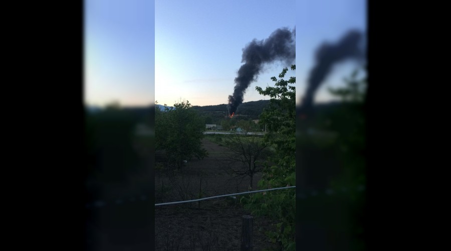 Karabkte elektrik trafosu patlad