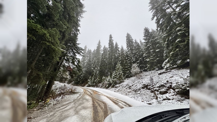 Karab�k��n y�ksek kesimleri beyaza b�r�nd�