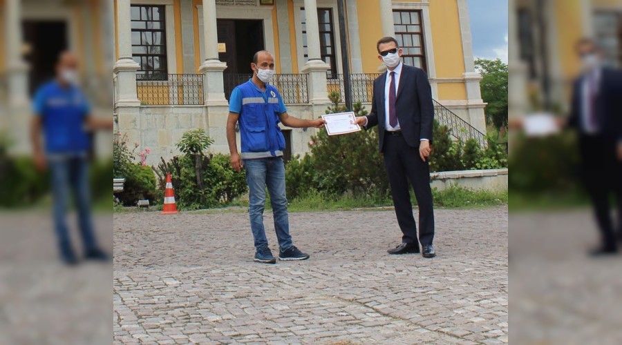 Kaymakam vefa grubuna baar belgesi verdi