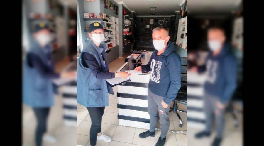 7 bin 500 kişiye maske dağıtıldı