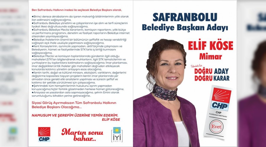 te Elif Kse'nin seim manifestosu.