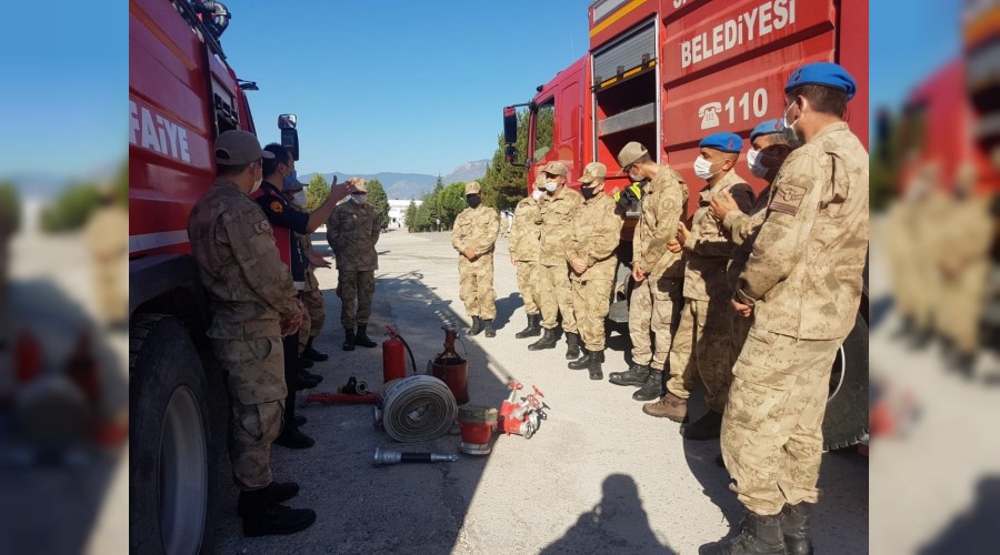 tfaiyeden Jandarmaya yangn eitimi