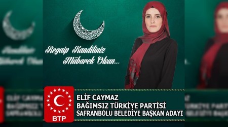 BTP Safranbolu Belediye Bakan Aday Elif Caymaz'dan Kandil Mesaj