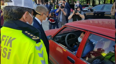 Vali Grel, Trafik Haftasnda kural ihlali yapan srcleri uyard