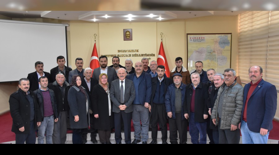 Ky muhtarlar , Genel Sekreter Uzunu ziyaret etti