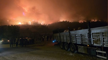 Yangn Ankara karayoluna indi