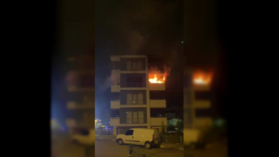Oturduu daireyi atee verdii iddia edilen kadn gzaltna alnd