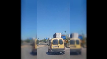 Tavannda buzdolab tayan araca 2 bin 72 TL para cezas kesildi