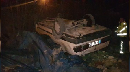 160 promil alkol ile kulland otomobil takla att, "arata baka biri vard" dedi