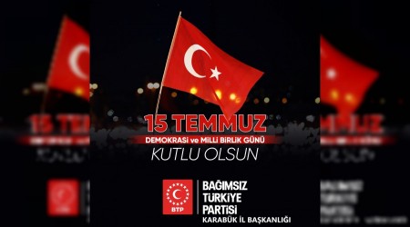 BTP Karabk'ten 15 Temmuz paylam