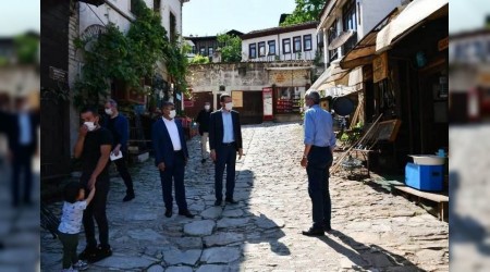 Vali Grel Safranbolu'da incelemede bulundu