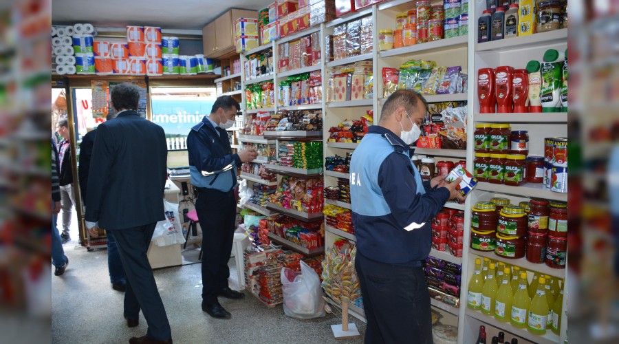 Zabta ekiplerinden bakkal ve market denetimi