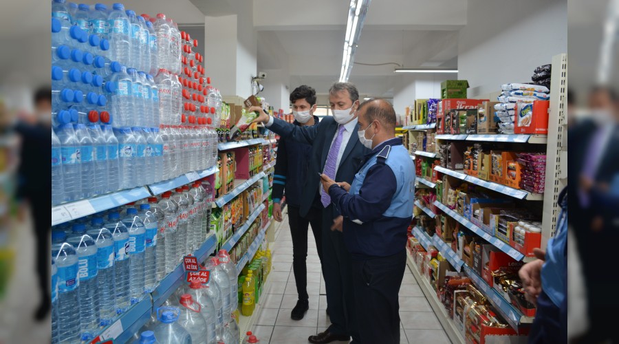 Zabta ekiplerinden bakkal ve market denetimi