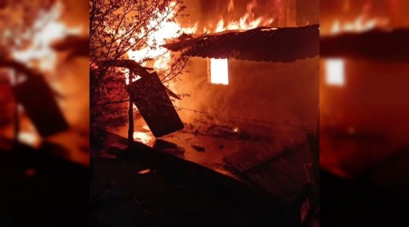 iki katl ev alevlere teslim oldu