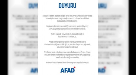 Karabk Valiliinden Elaz iin yardm duyurusu