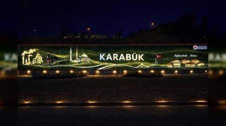 Karab�k'te �ehir giri�lerine estetik g�r�n�m kazand�r�l�yor