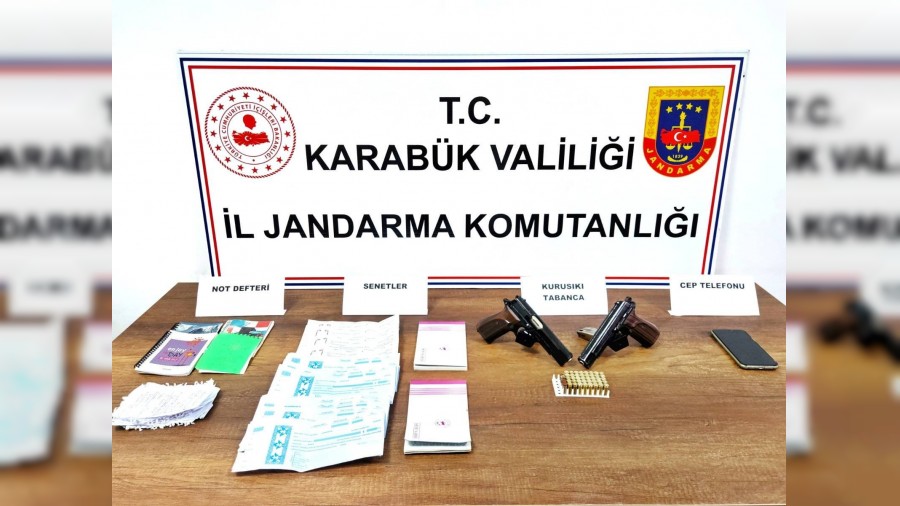 Karabk'te tefecilik operasyonu: 2 gzalt