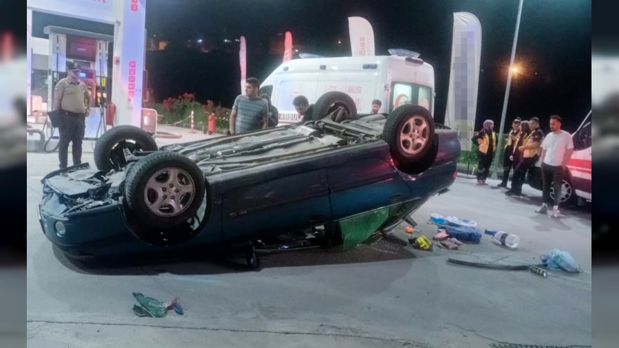 Otomobilin kaldrma arpp ters dnd anlar kamerada