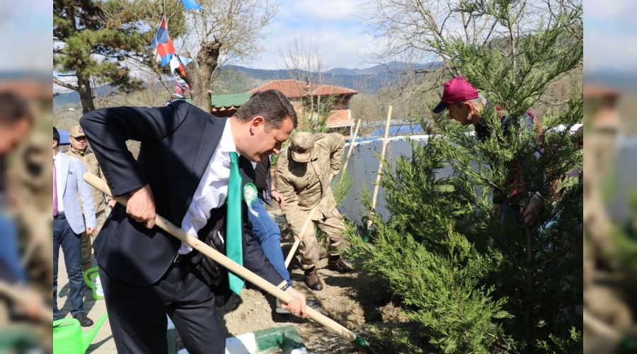 Ovacumada fidanlar toprakla bulutu