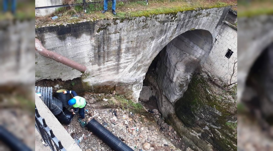 Safranbolu'da yamur suyu hatt almalar