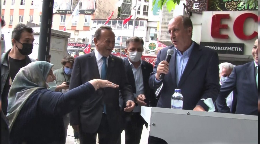 Yaşlı kadın İnce’ye elini öptürüp, söz istedi