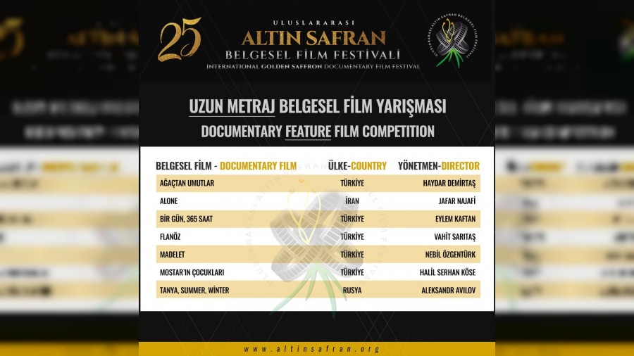 Altn Safranda belgesel film finalistleri belli oldu