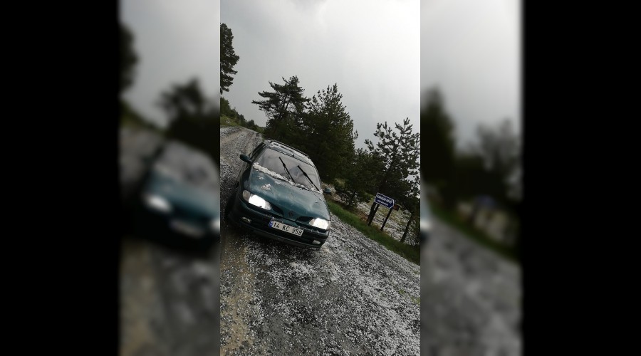 Dolu ya etkili oldu