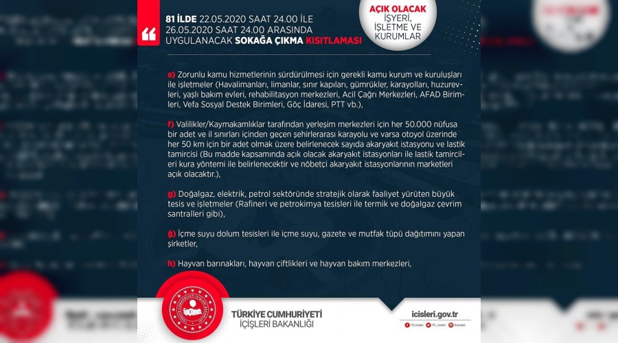 Karabk Valiliinden kstlamann detaylar
