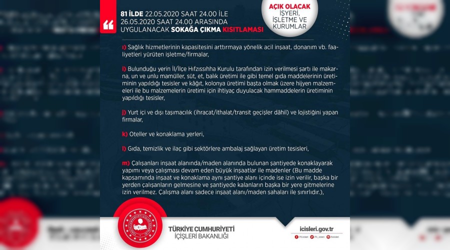 Karabk Valiliinden kstlamann detaylar