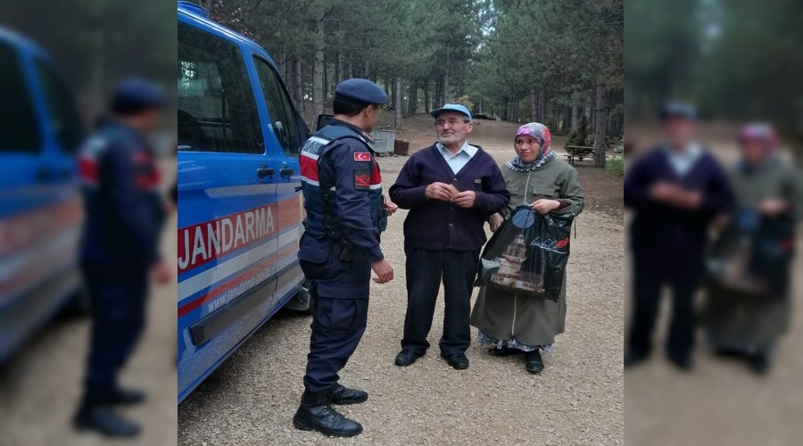 Mantar toplarken kaybolan zihinsel engelli kz Jandarma ekipleri buldu