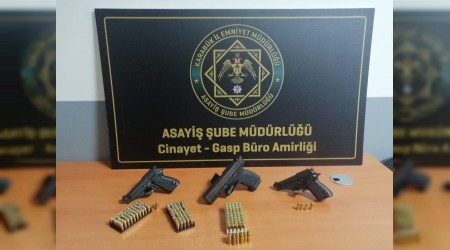 Ruhsatsz silah operasyonunda 4 pheli yakaland
