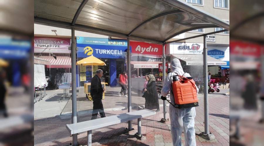 Safranbolu'da dezenfektasyon almalar tam gaz