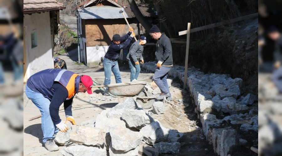 Safranbolu'da üstyapı çalışmaları devam ediyor
