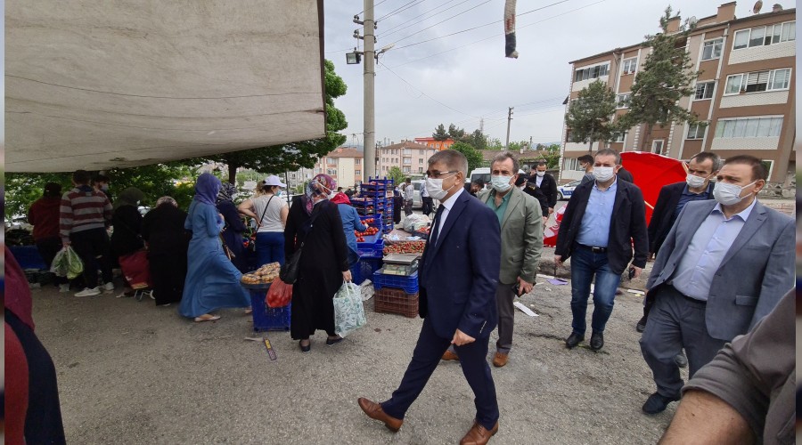 Vali Grel, pazar yerlerini denetledi
