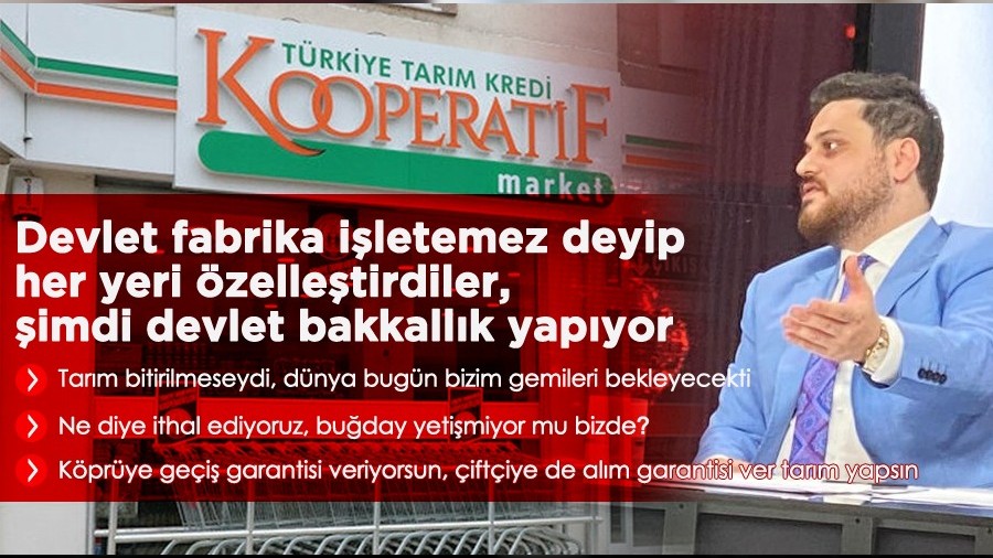 Her yeri zelletirdiler, imdi devlet bakkallk yapyor.