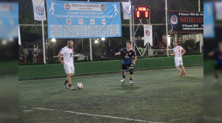 Karabük’te 8 Kasım ruhunu taşıyan futbol turnuvası başladı