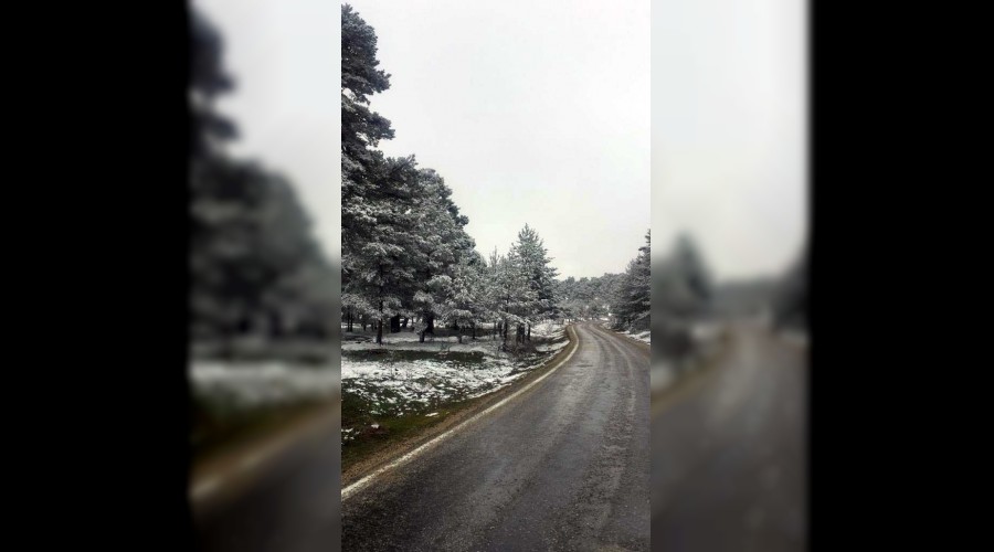 Karabük’ün Nisan ayında kar sürprizi