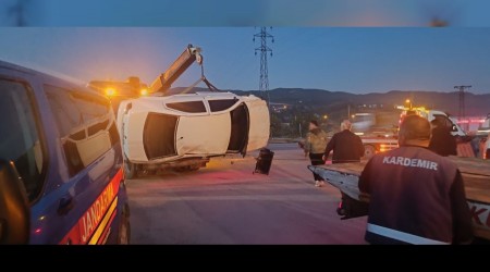 Kontrolden kan otomobil takla att: 2 yaral