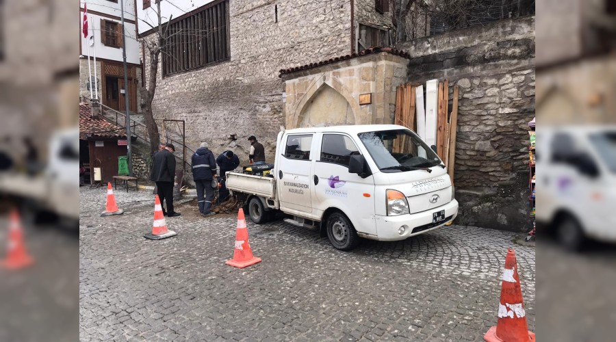 Safranbolu'da altyapı çalışmaları devam ediyor