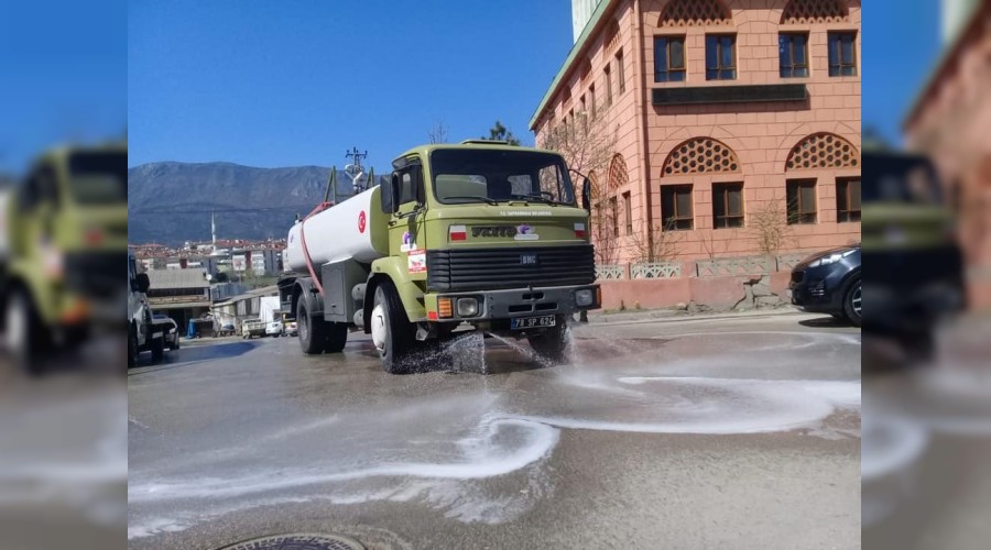 Safranbolu'da dezenfekte çalışmaları devam ediyor