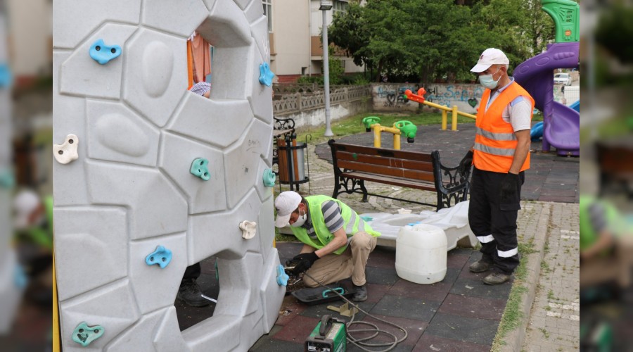 Safranbolu'da park ve bahelerde onarm almas