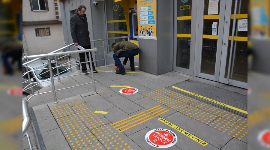 Yenice Belediyesinden stickerl evde kal ars