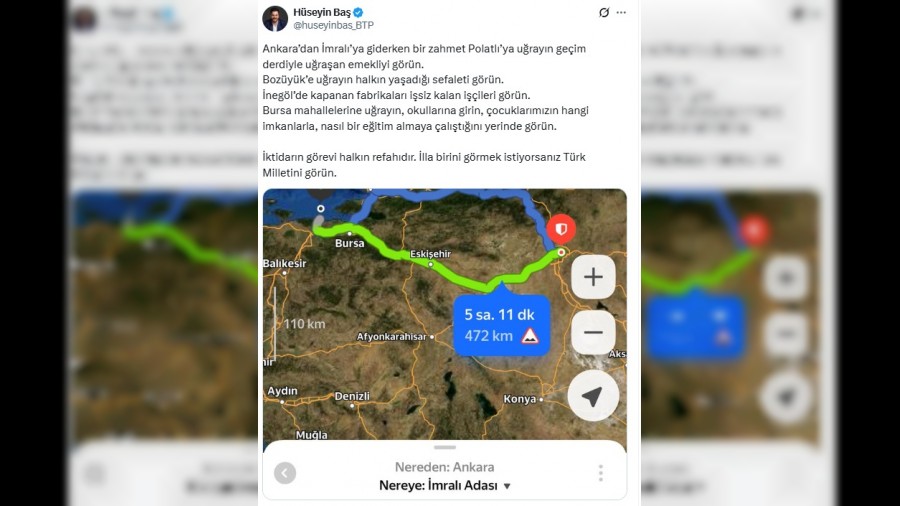 BTP lideri Hseyin Batan mral tepkisi