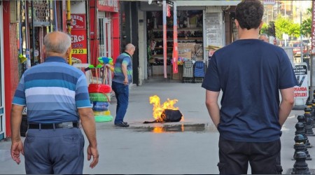 Esnafn alev alan piknik tp ile imtihan